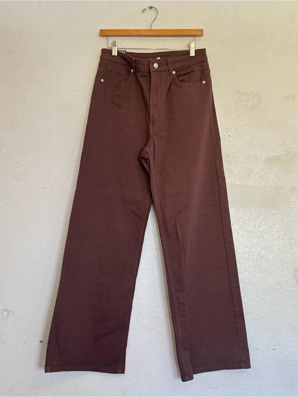 H&M Chocolate Brown Wide Leg Pants - Picture 2 of 8